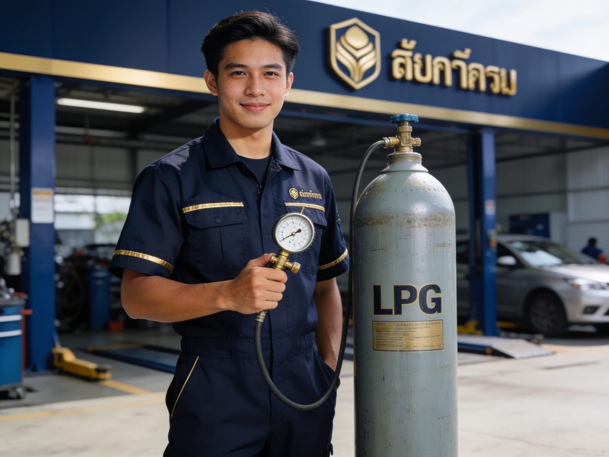 วิศวกรตรวจและทดสอบถังแก๊ส
